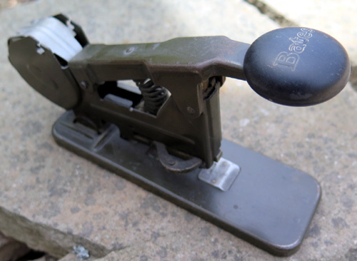 BATES MODEL 'B' SPOOL-FED STAPLER.
